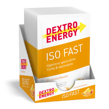 DEXTRO ENERGY Iso Fast mineral drink 12 sáčků výhodné balení fruit mix